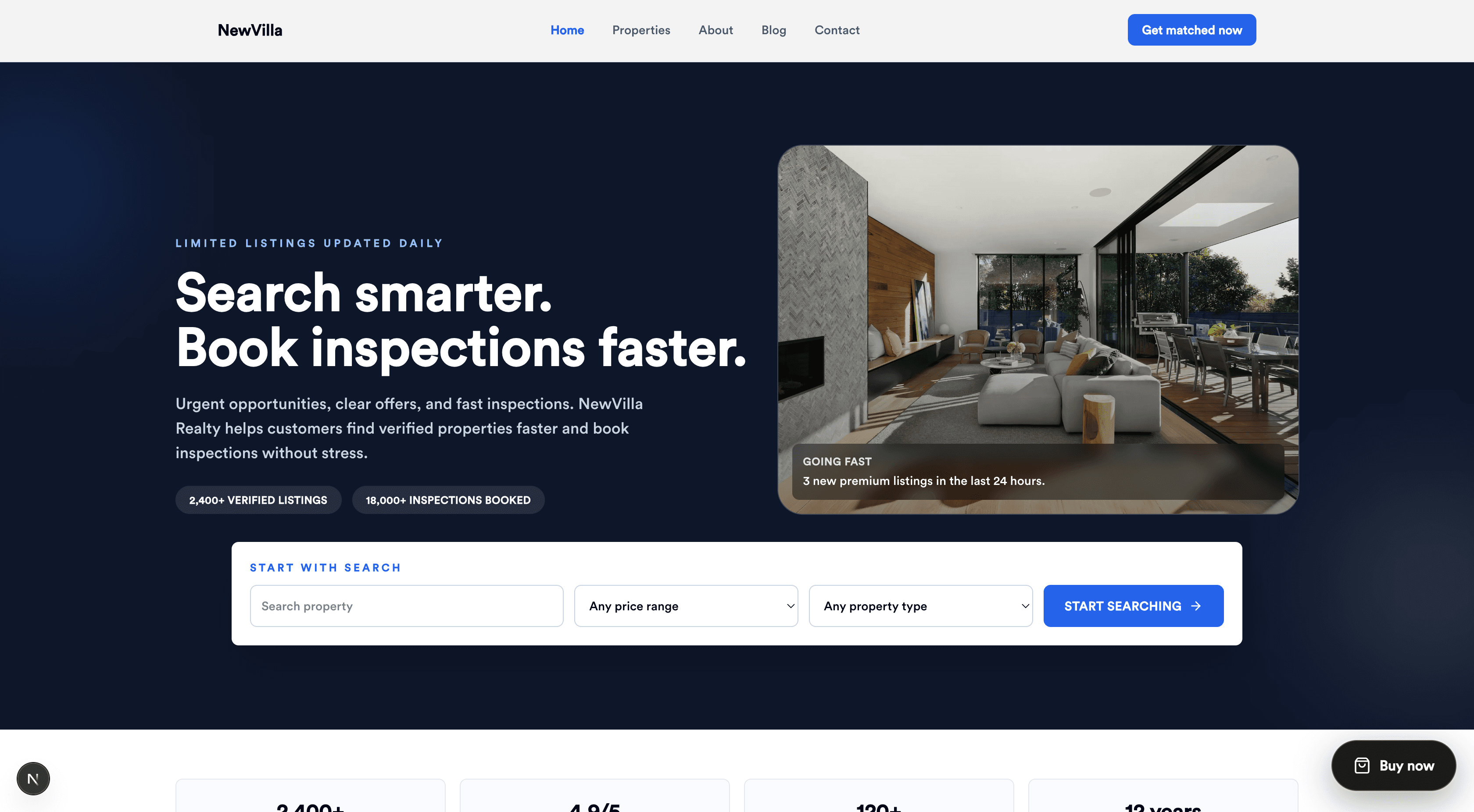 Preview of Sample 6 homepage